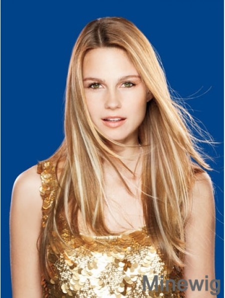 Straight Remy Human Hair Brown Top Weft Extensions