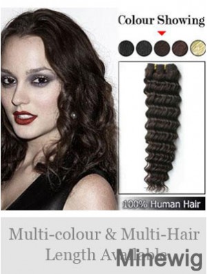 Wavy Remy Human Hair Brown Fabulous Weft Extensions
