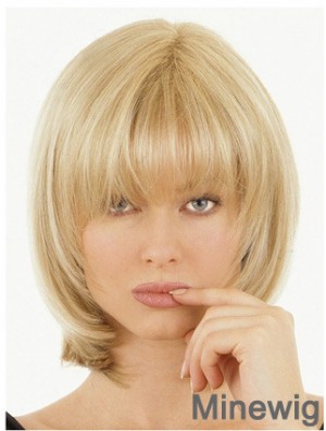 Comfortable Half Wigs With Remy Straight Style Blonde Hair Toppers