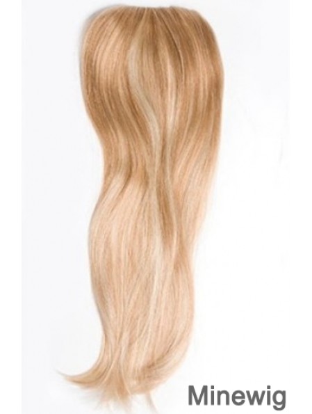 Cheapest Blonde Straight Remy Human Hair Clip In Hairpieces