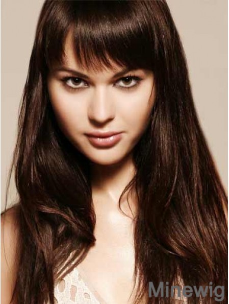 Remy Human Hair Auburn Fringe Extensions