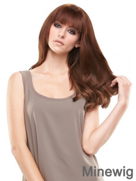 Modern Auburn Straight Remy Human Hair Clip In Hairpieces